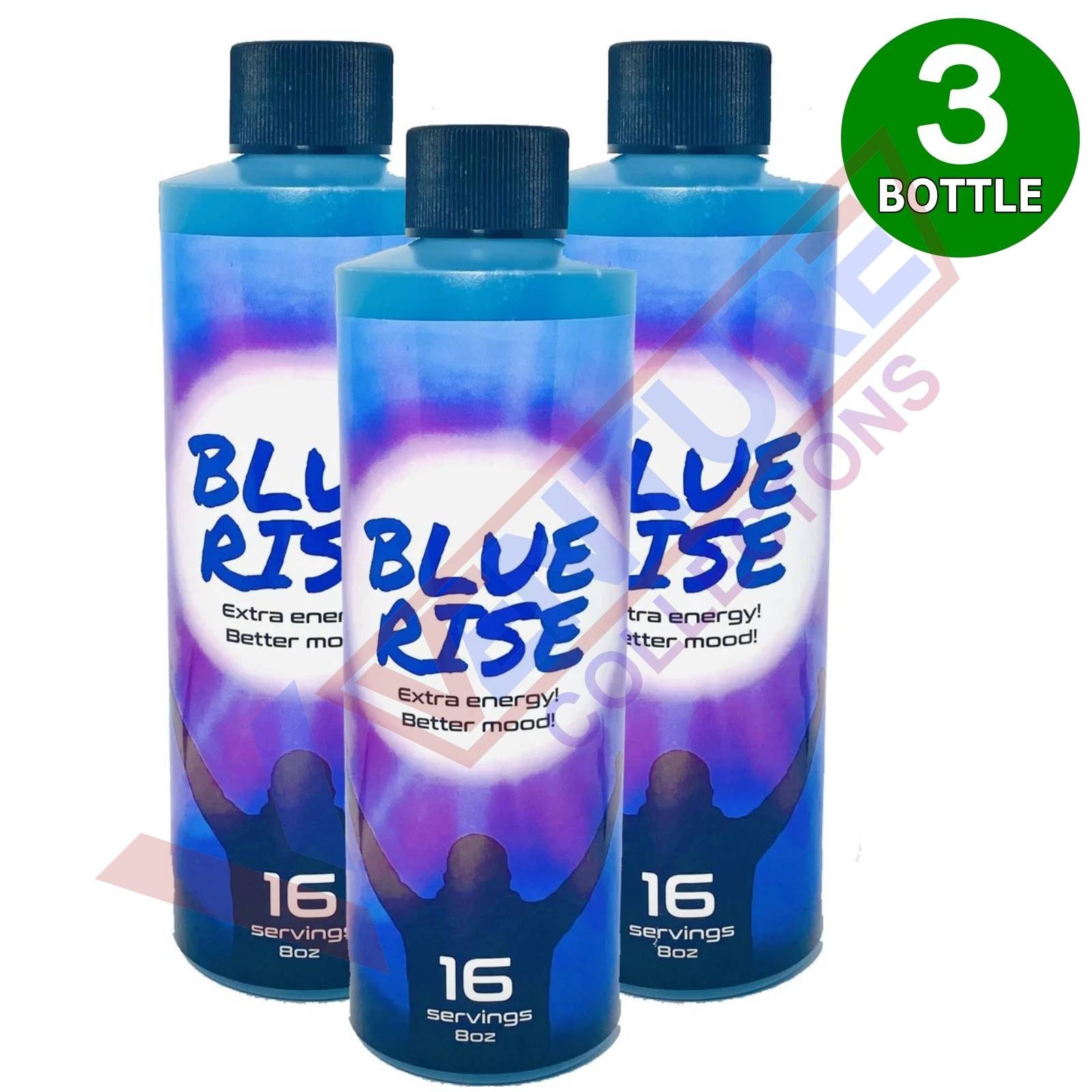 Blue Rise Energy Similar to RedDawn Energy 8oz Bottle 3 Bottles - FREE SHIPPING