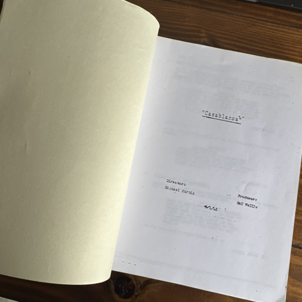 Casablanca Screenplay Scipt America Paperback