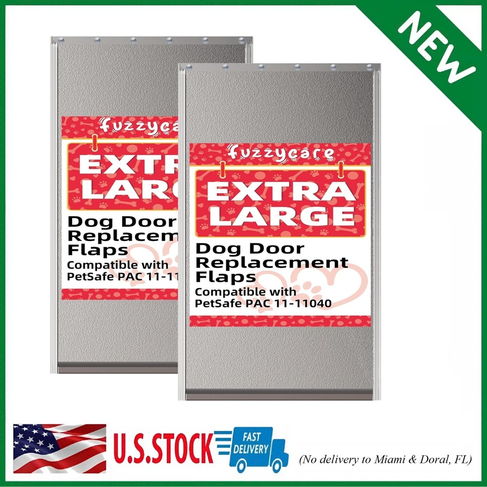 (2-Pack) PAC11-11040 Extra Large Dog Door Flap Replacement Compatible with Pe...