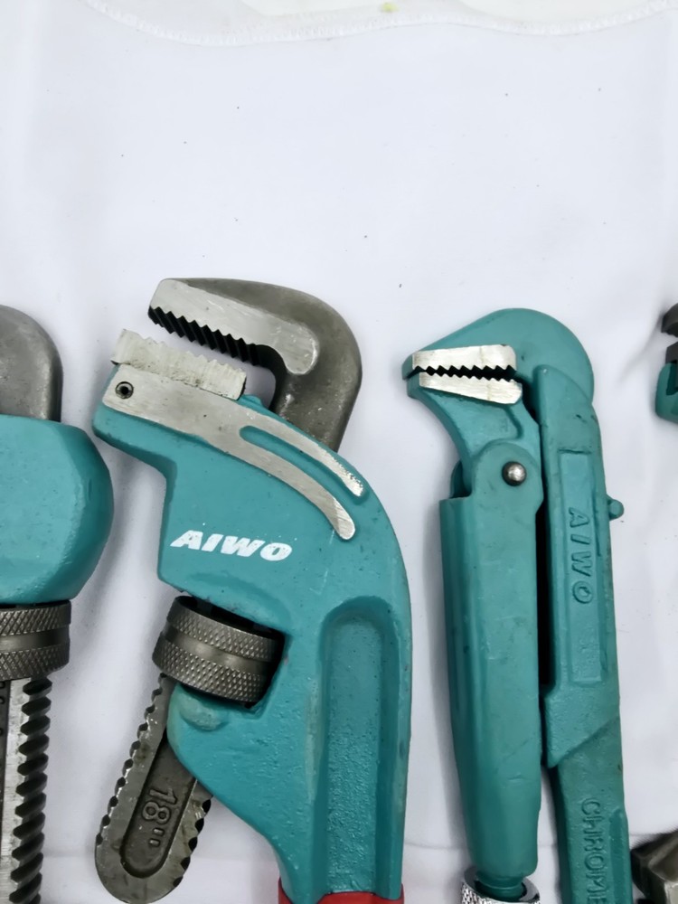 Heavy Duty Pipe Wrench - Set