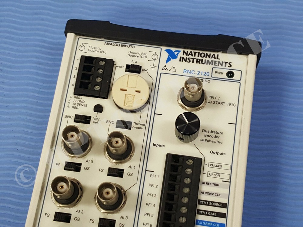 National Instruments BNC-2120 Connector Block w Function Generator, Quad Encoder