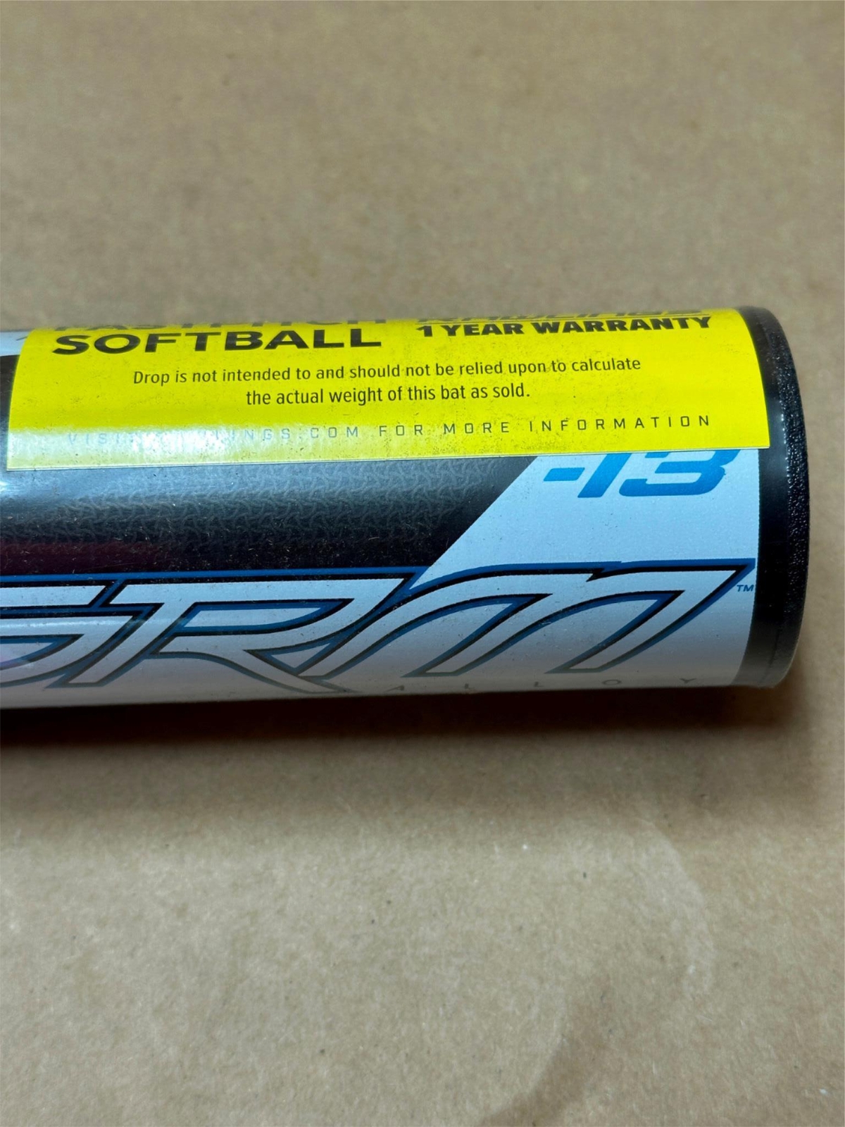 Rawlings 28" Storm Fast Pitch Softball Bat Girls Youth Drop 13 28/-13 Gray Blue