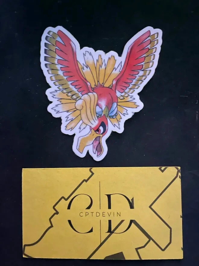 Ho-Oh Waterproof Sticker 2.7'' x 3'' | Pokemon