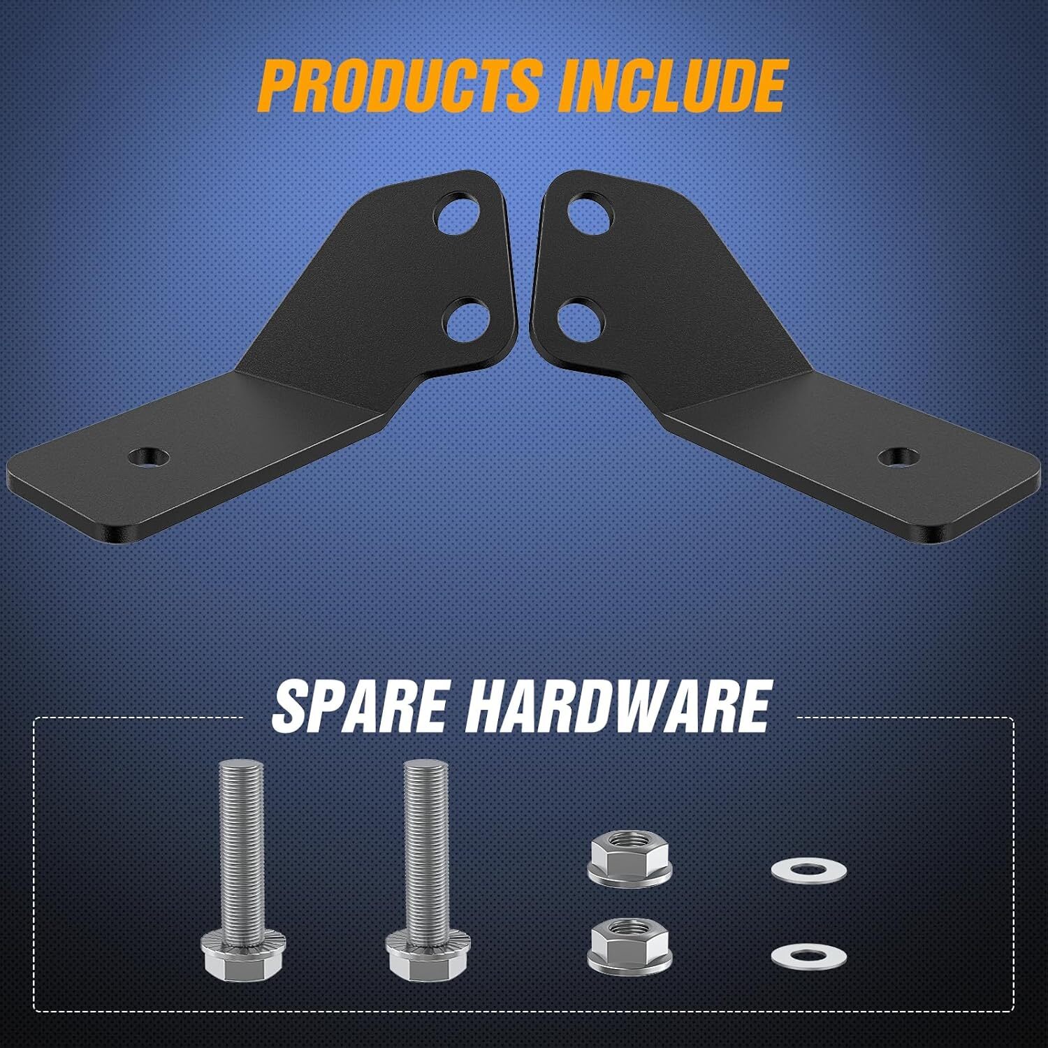 Nilight Light Bar UTV Front Side A Pillar Hood Mounting Brackets for LED Pods