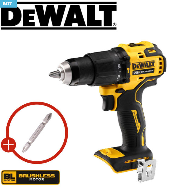 DEWALT Cordless Compact Hammer Drill Driver 20V MAX Bare Tool DCD709N