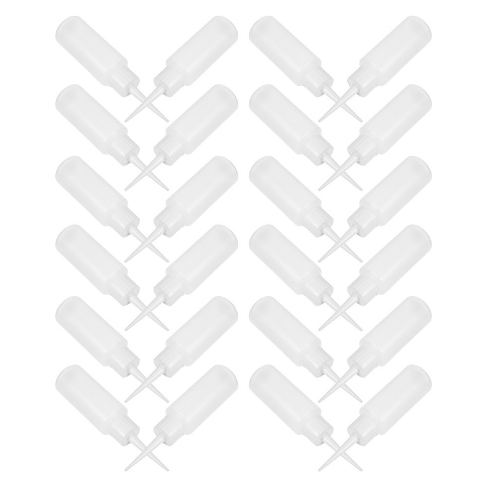 100 Pcs Sewing Agent Bottle Applicator with Nozzle Fine Needle Tip Squeeze