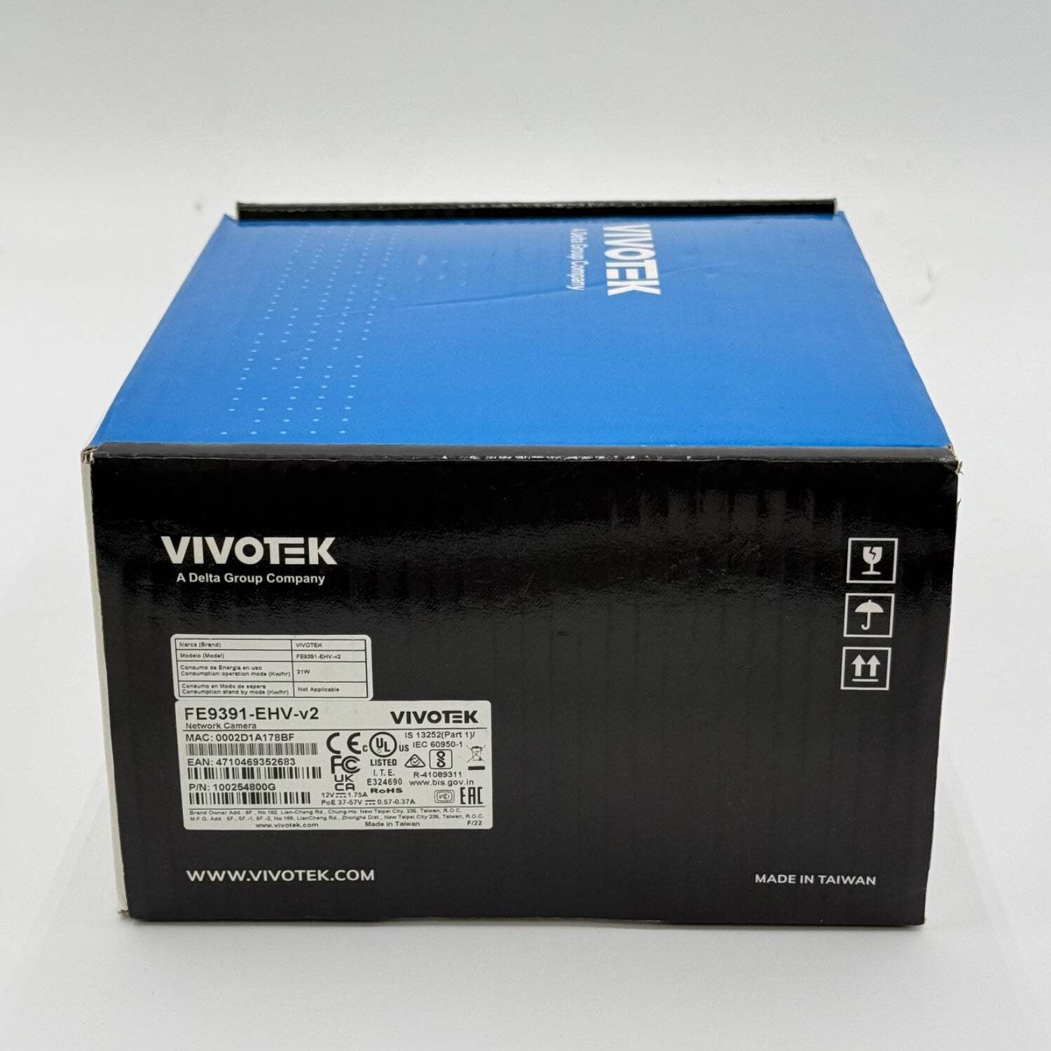 Vivotek Outdoor Panoramic Fisheye IP Dome Camera FE9391-EHV-V2