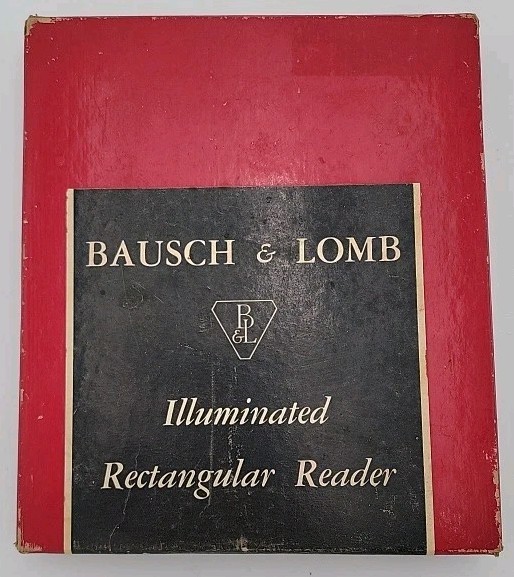 VTG Bausch & Lomb Illuminated Rectangular Reader Magnifier TESTED