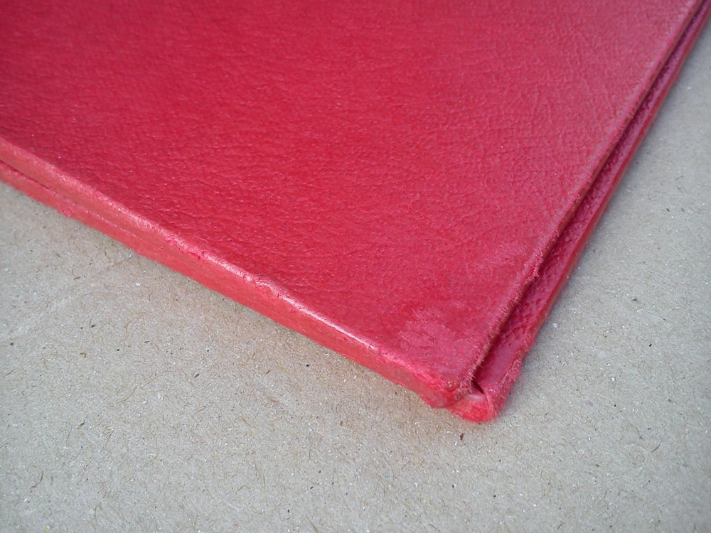 Freelance Stamp Album Folder Binder Storage Springback EMPTY Red Vintage