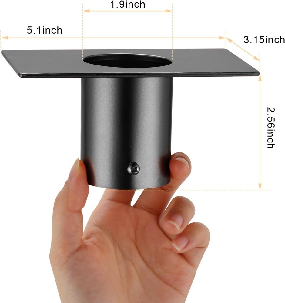 Charming Lotus Rain Catcher Chain 8.5ft - Adjustable Gutter Solution in Black