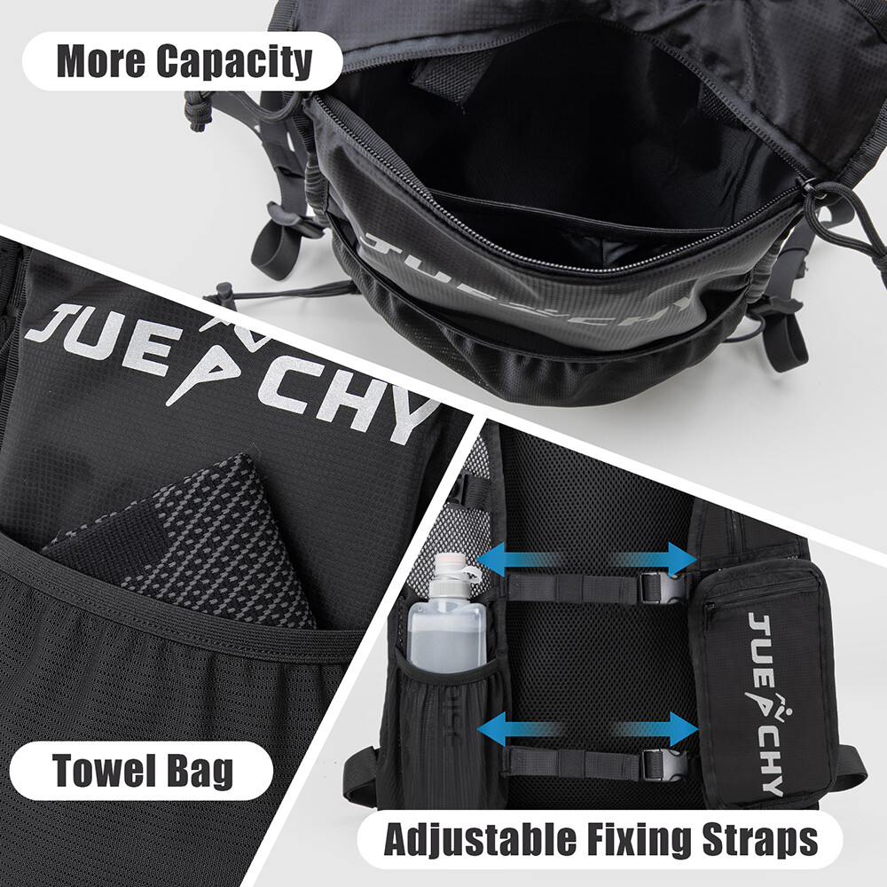 Reflective Hydration Pack Backpack Vest Hiking Camping Running Marathon