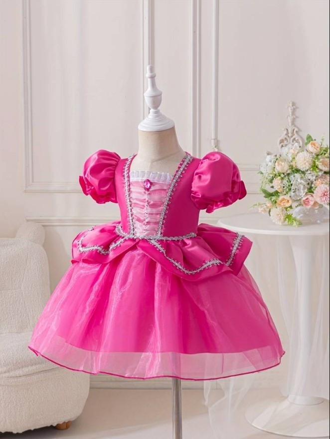 NEW Princess Aurora Sleeping Beauty Baby Toddler Girls Dress Costume Halloween