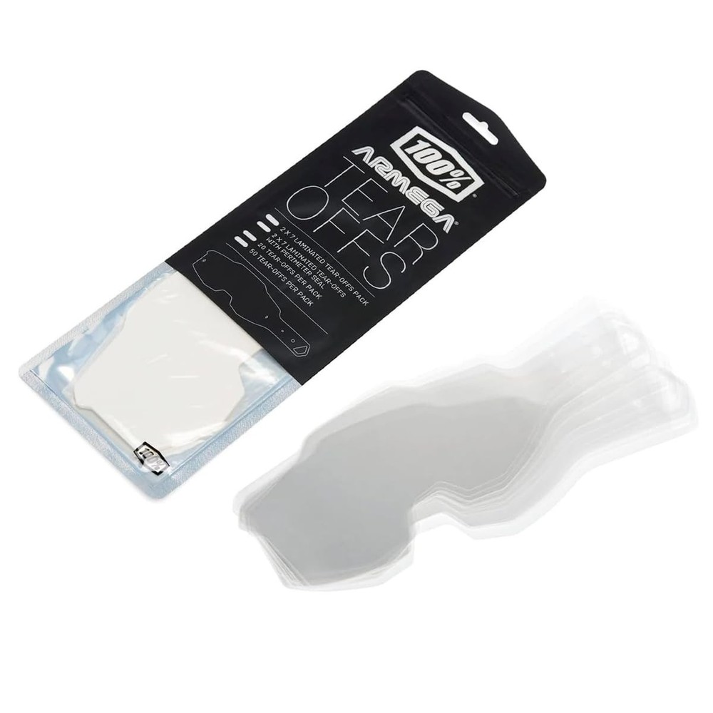 Standard TearOffs 20 Pack  100% Clear Vision for Enhanced Performance