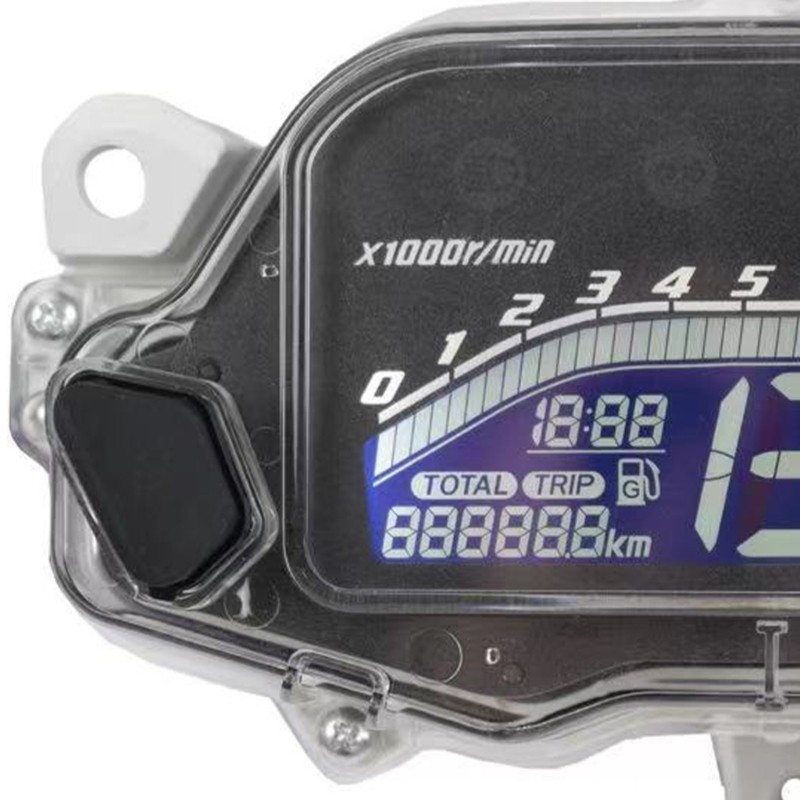 Motorcycle Digital Display Tachometer Speedometer Odometer Instrument Panel