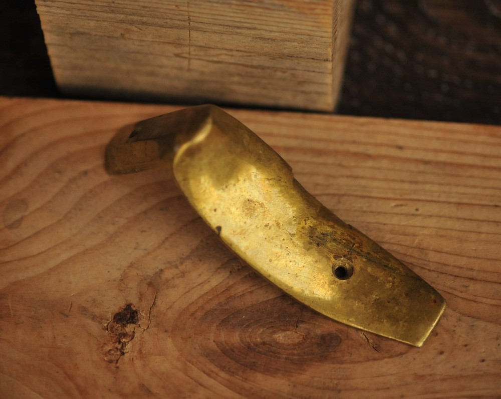 Black Powder Muzzleloader Brass Buttplate (See Measurements)