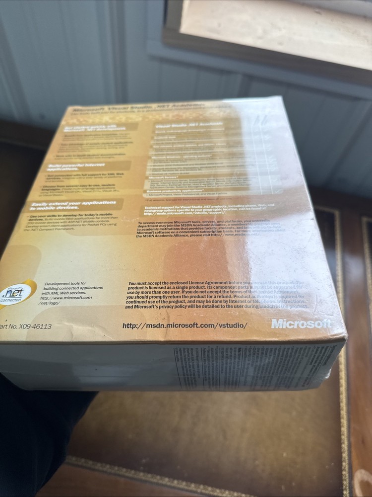 Microsoft Visual Studio .NET Professional 2003 (Retail) (1 User/s) - Full...