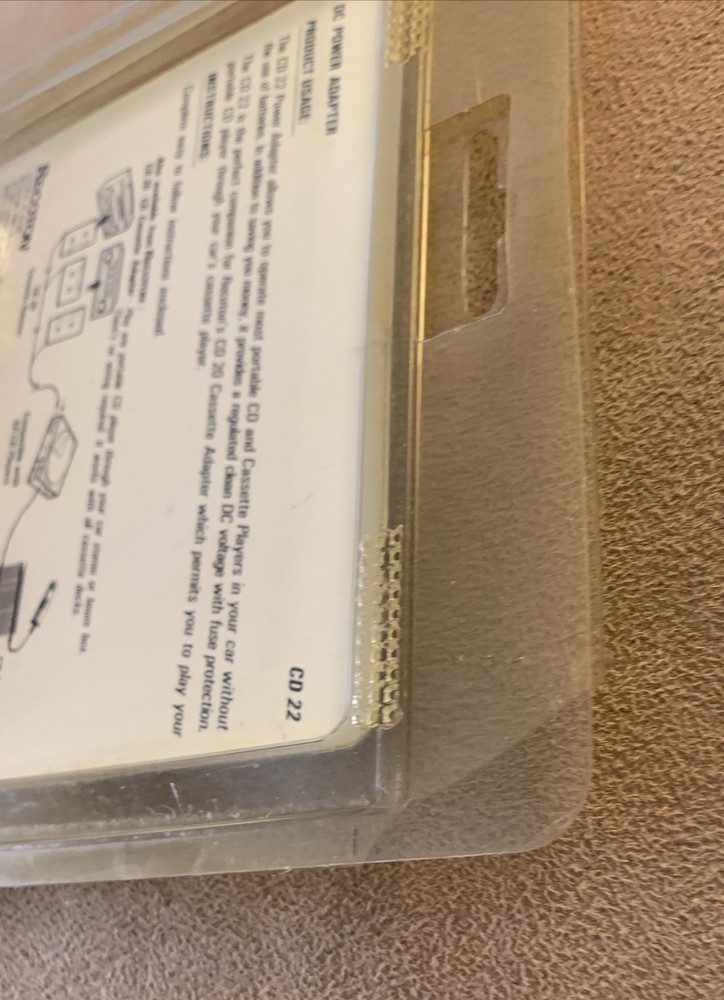 Recoton CD22 Multi-Voltage Car Adapter Vintage NOS