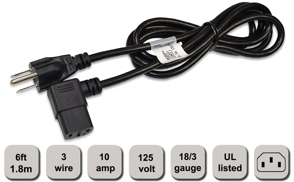 AC Power Cord for Vizio E321VL E3D420VX E3D320VX E420VL E420VO E322VL E3D470VX