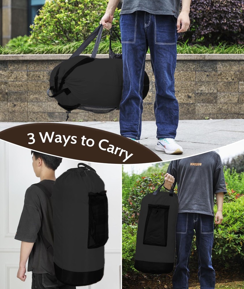 Laundry Bag Backpack Laundry Bag with Straps College Laundry Backpack Extra L