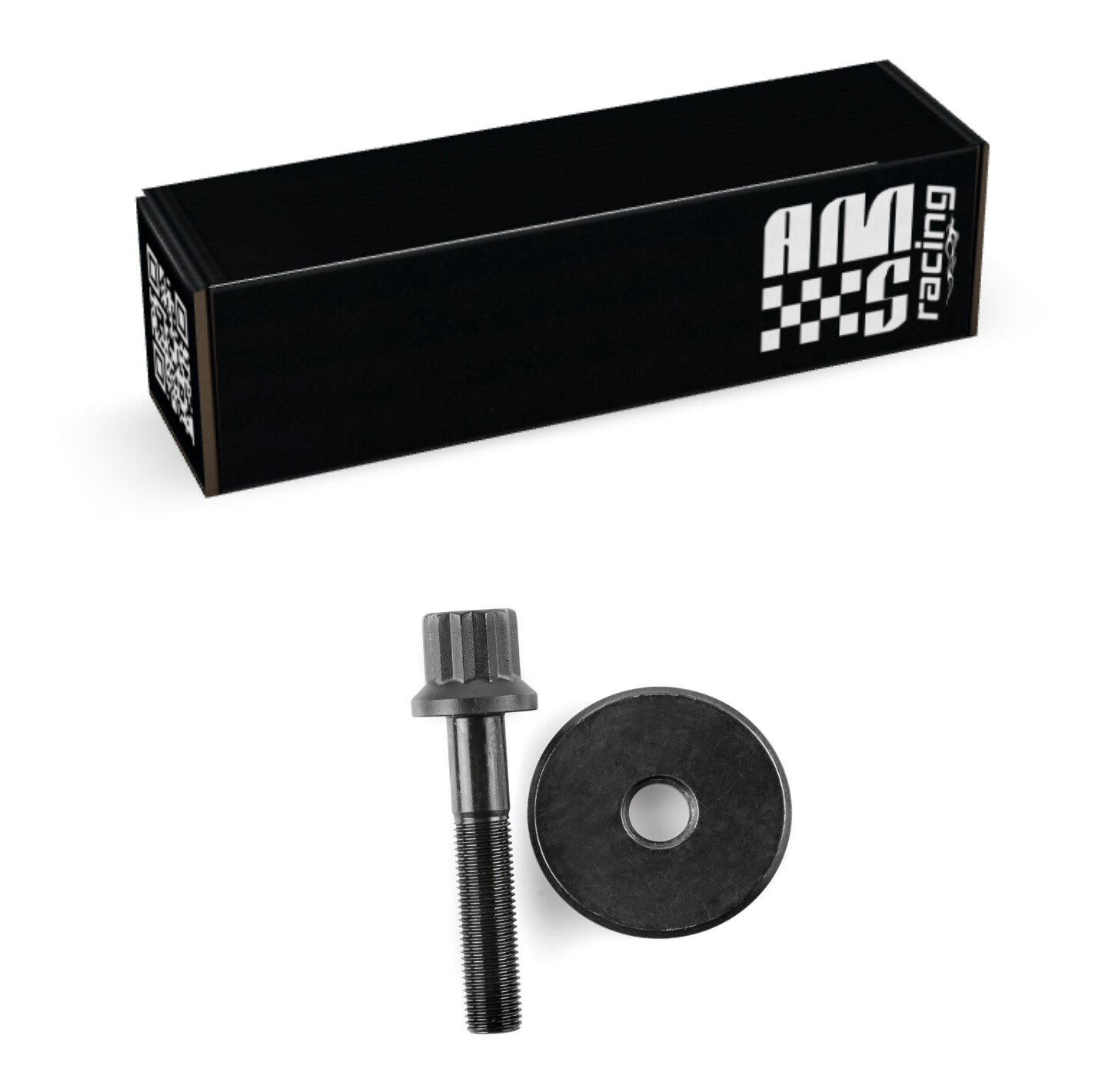 Harmonic Balancer Bolt 12pt 7/16"-20 2.470" Black for Chevy SBC 265 305 350