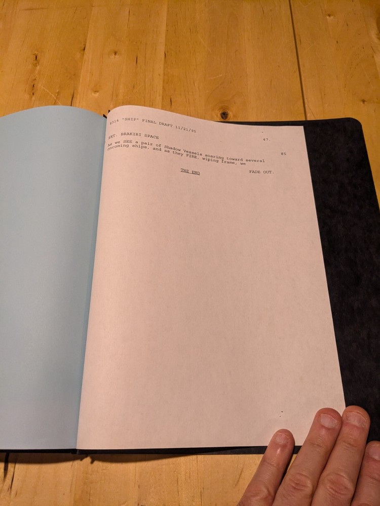 Babylon 5 Original Production Script ~ Ship of Tears