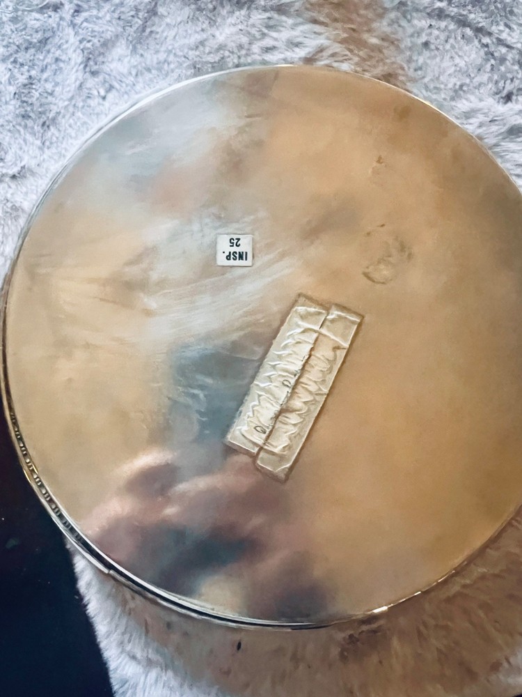 Vintage Sheridan Silver Plate Round Serving Tray