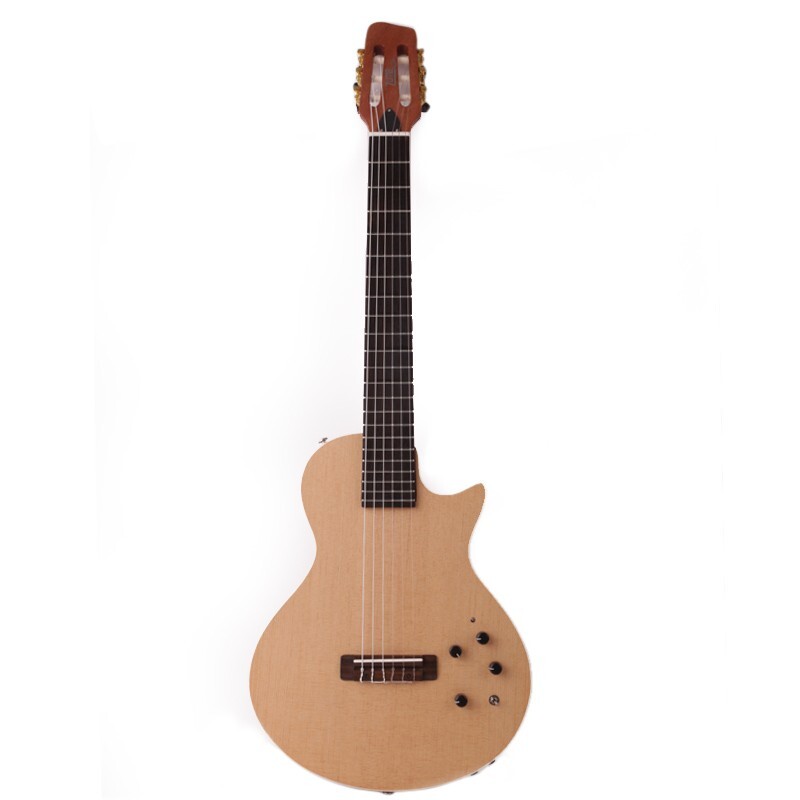electric classical classic guitar nylon string travel portable built in effect