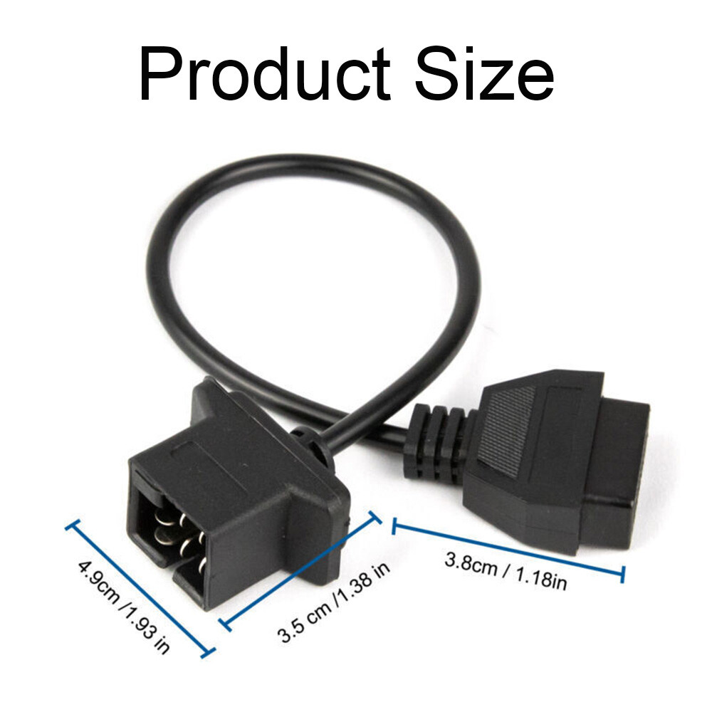 For Chrysler Jeep Dodge 6 Pin OBD to OBD2 Check Engine Adapter Cable Code Reader