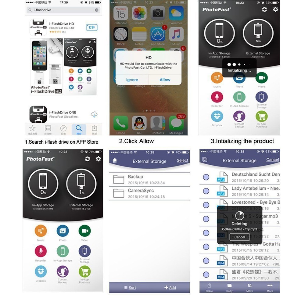 iFlash Drive USB Micro SD/TF SDHC Card Reader Adapter for iPhone iPad