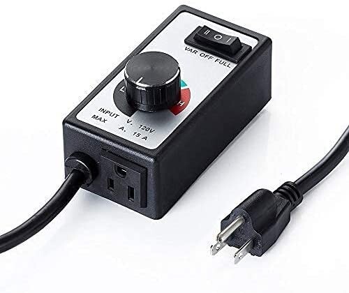 Fan Speed Controller with Variable Speed Adjuster Inline Duct Fan in Ventilation