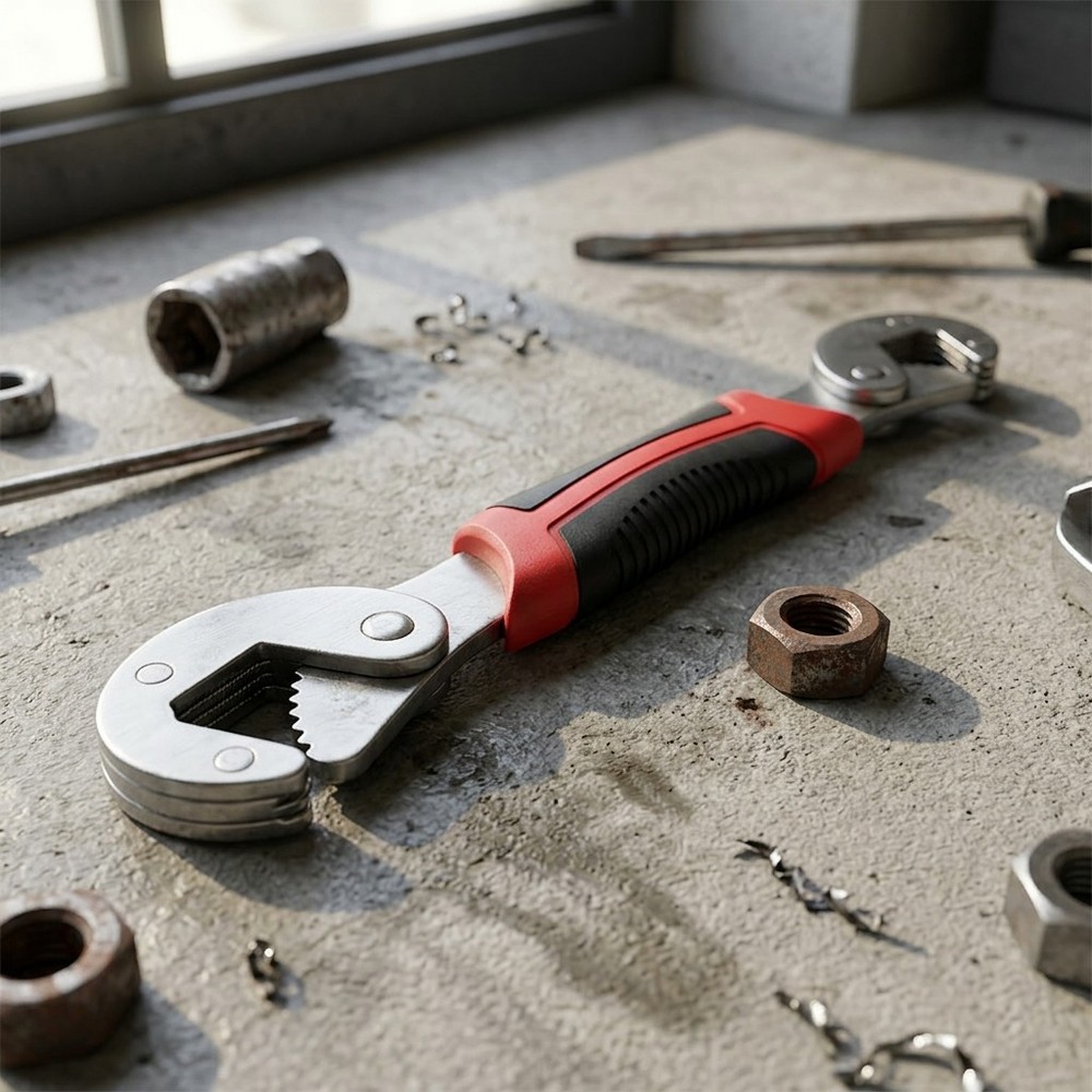 Universal Adjustable Double End Wrench, 6-22mm Quick Ratchet Spanner Tool
