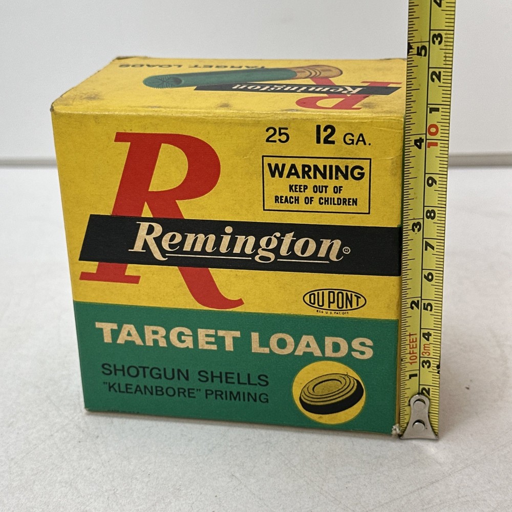EMPTY Vintage Remington Shotgun Shell Box 12ga Target Loads Shells