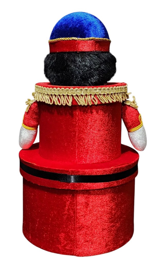 Rare Vintage Stackable Nutcracker Nesting Boxes 3 Tier Gift Holidays Christmas