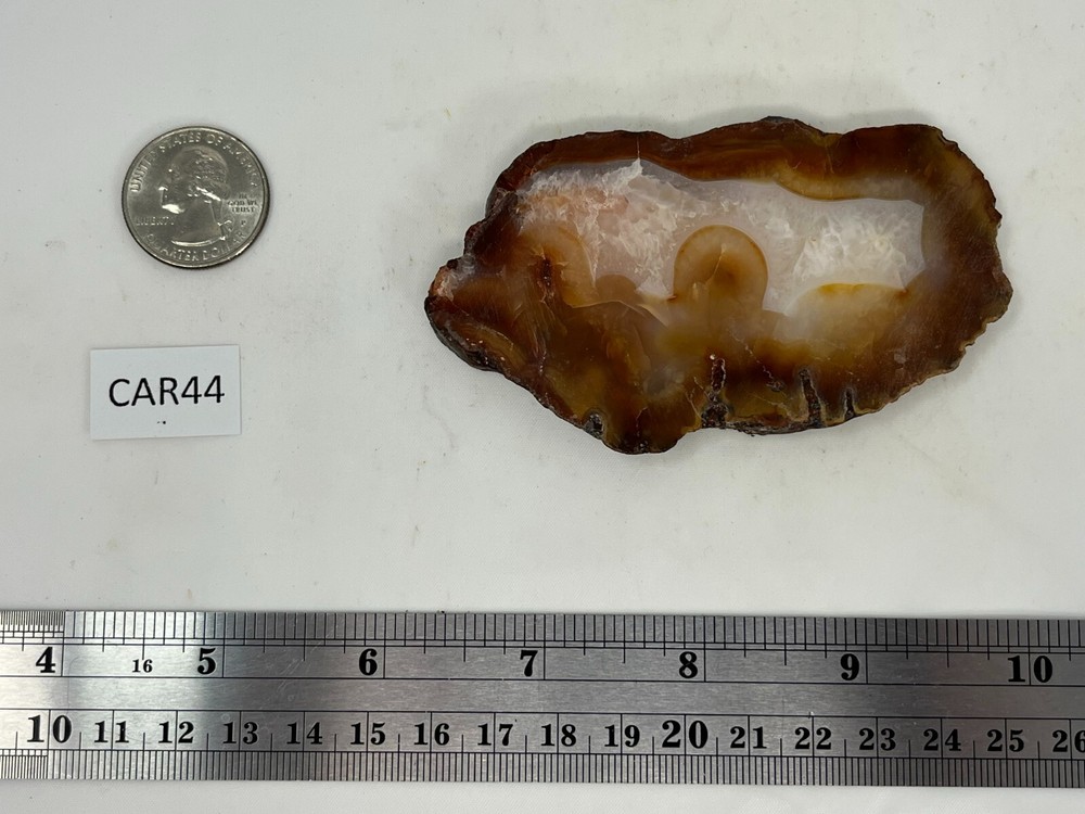 Thin Translucent Carnelian Agate Slab Lapidary Cabbing Combo Ship Avail
