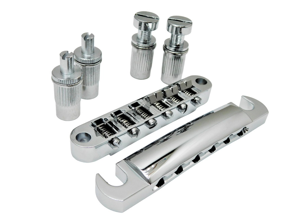 Tune-O-Matic Bridge and Stop Tail Piece set Chrome for Epiphone