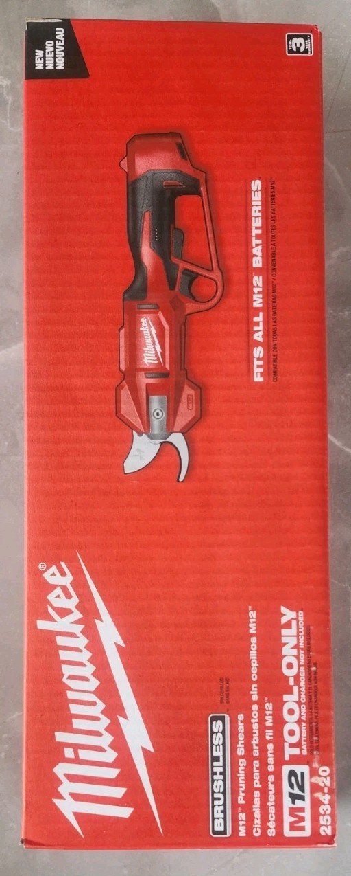MILWAUKEE M12 12V CORDLESS BRUSHLESS PRUNER SHEARS (TOOL ONLY) BRAND NEW!