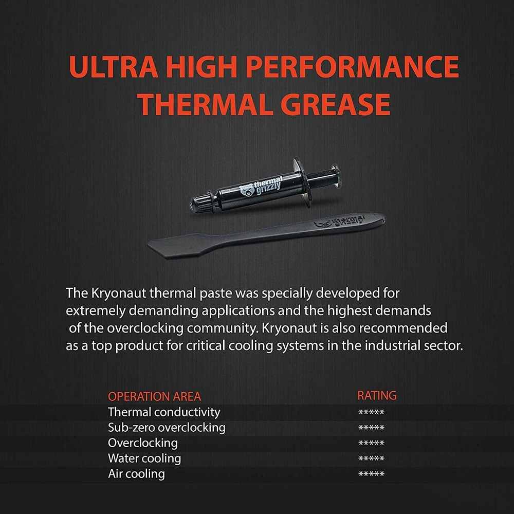 Kryonaut - 3 Pack, High-Performance CPU Thermal Paste for Cooling All Processors