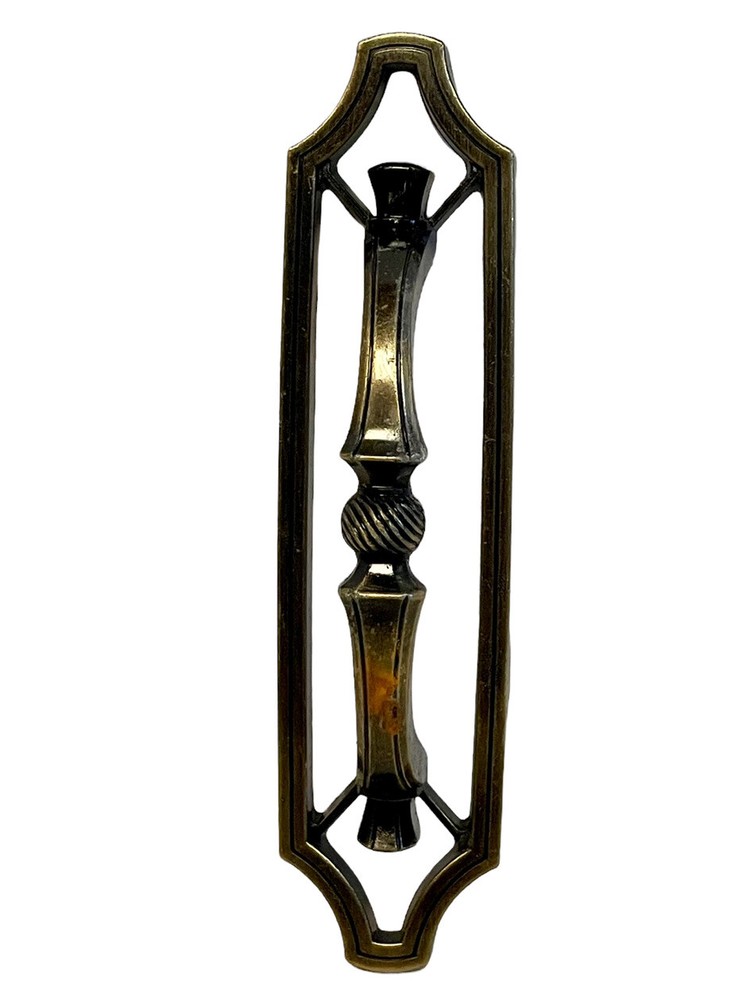 Large Ornate 6” Vintage 1973 Brass Drawer Pull Jaybee JB