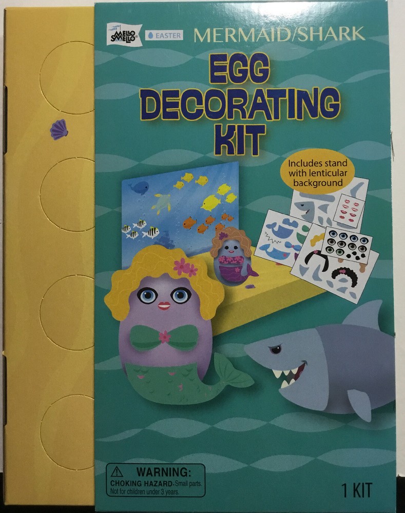 Easter Mello Smello Mermaid/Shark Egg Decorating Kit