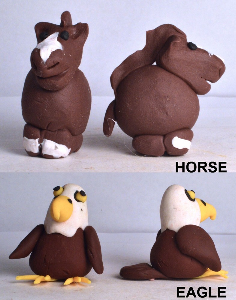 Assorted Miniature Clay Animals - Handmade [ONE ONLY]