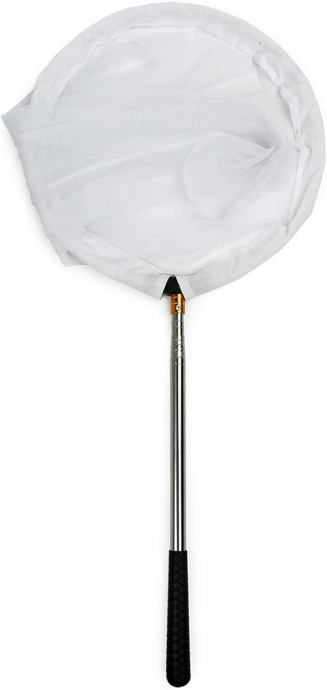 Insect Butterfly Net 12" Ring 24" Deep Handle Extends to 59" Catching