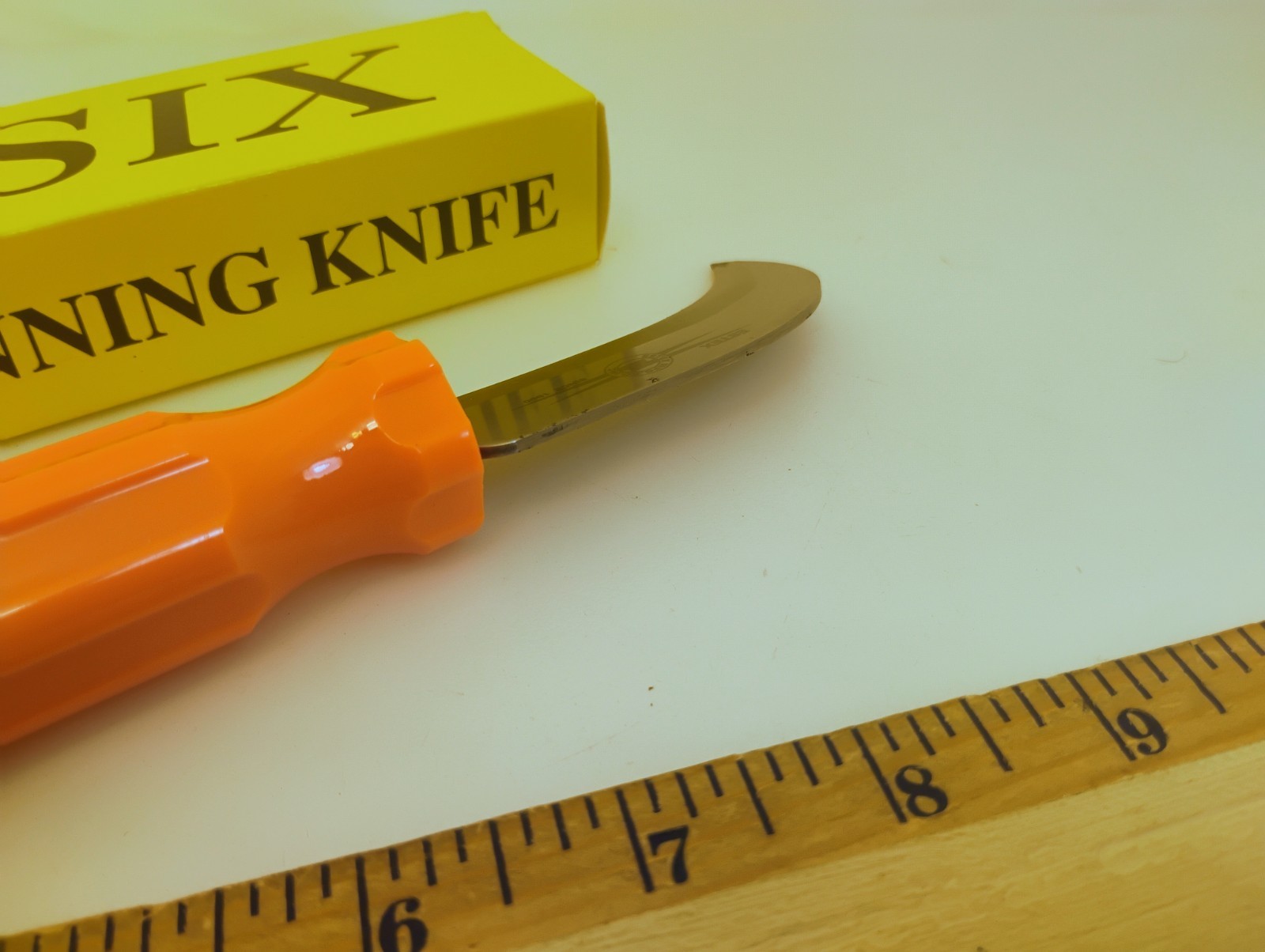 Basix Set (2) Lineman Knives SK50 High Visibility Orange Hang Ring New Old Stock