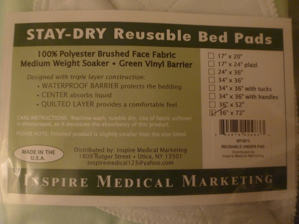 EXTRA LARGE REUSABLE BED PAD PROTECTOR SALES Washable Liquid Absorbent Comfort