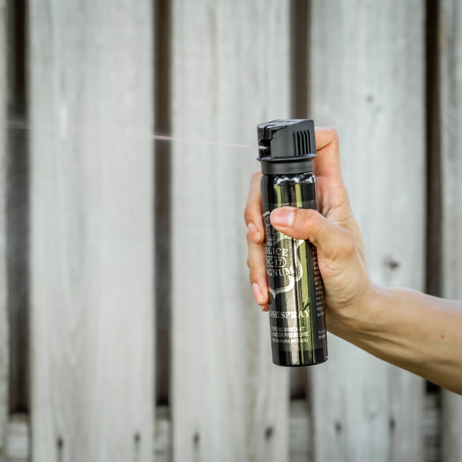 Police Magnum 5oz Flip Top Stream Pepper Spray Self Defense