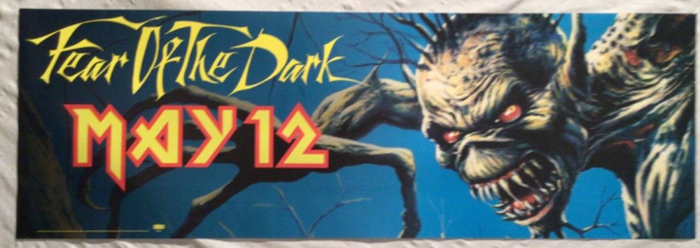 Iron Maiden 1992 Advance Promo Poster Fear Of The Dark
