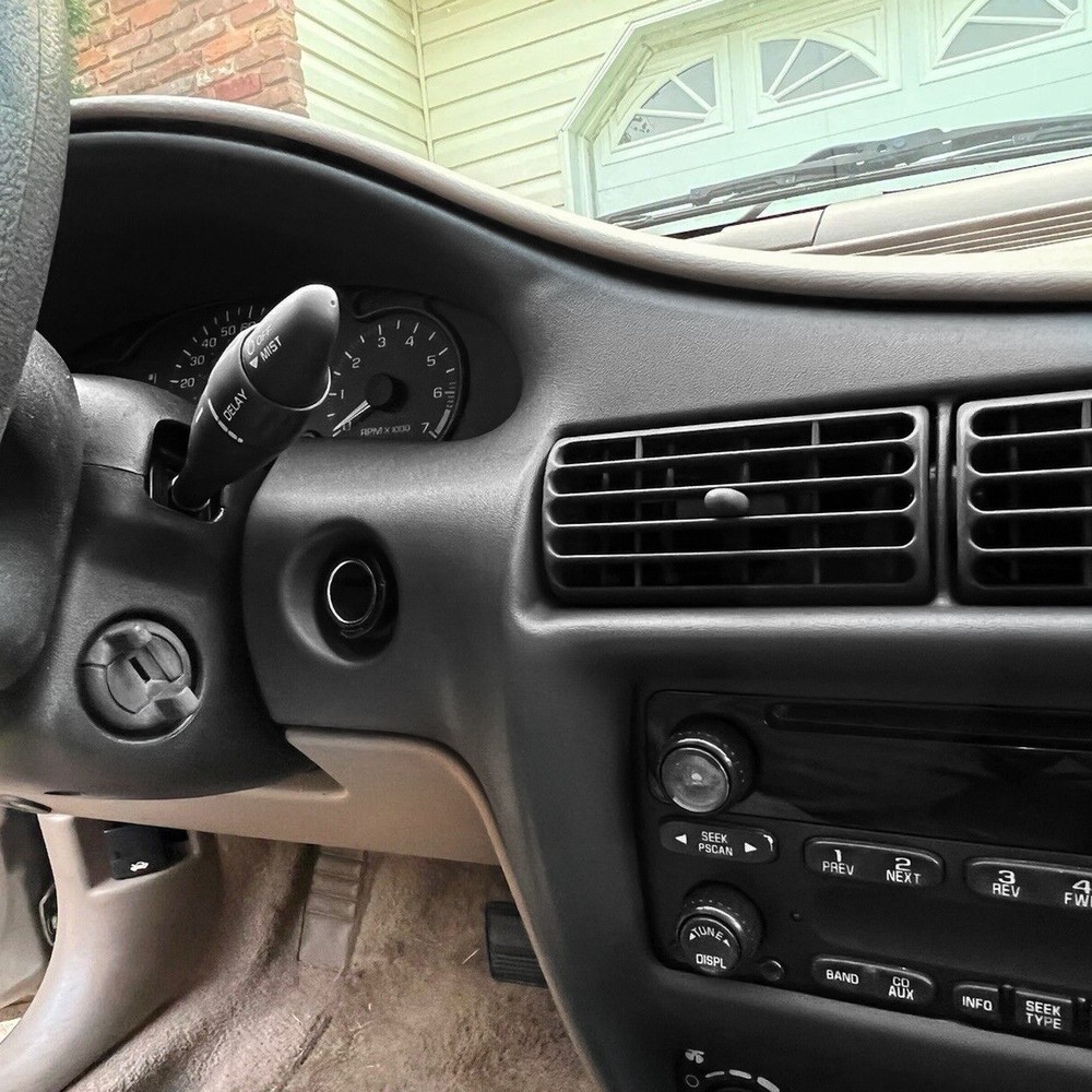 Black Painted Dash Panel Speedometer Trim Bezel For 2000-2005 Chevy Cavalier