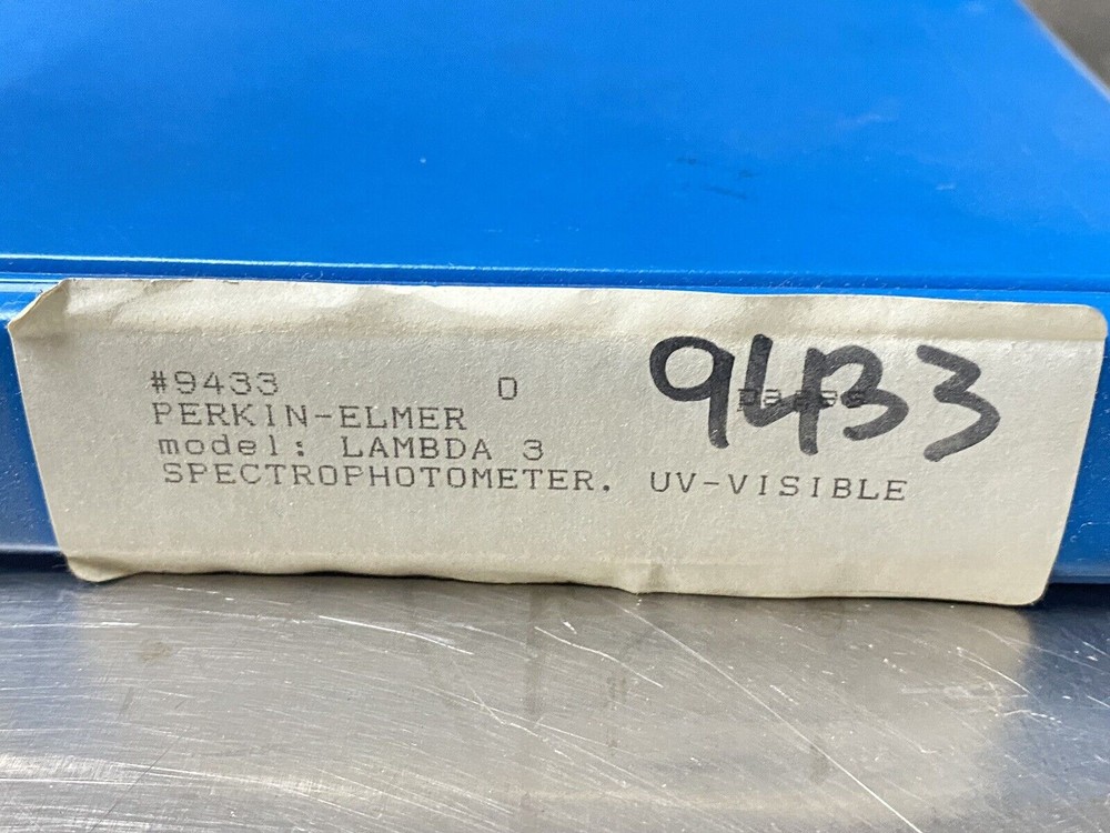 Perkin Elmer PE Lambda 3 Spectrophotometer UV Visible - Users Guide / Manual
