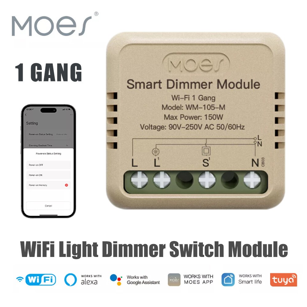 1-20X WiFi Smart Wall Light Dimmer Switch Module 3Way Alexa Google APP Timer