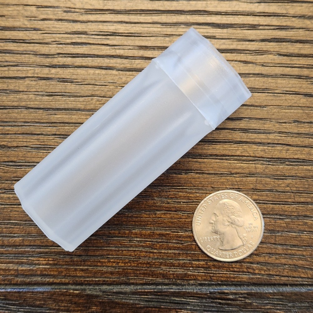 5 Guardhouse Quarter Stackable Square Plastic Coin Tubes With Snap-Tight Lid