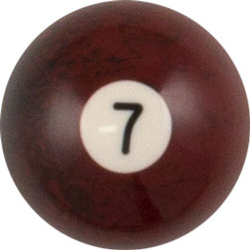 Action #7 Black Marble Replacement Pool Ball - RBBM
